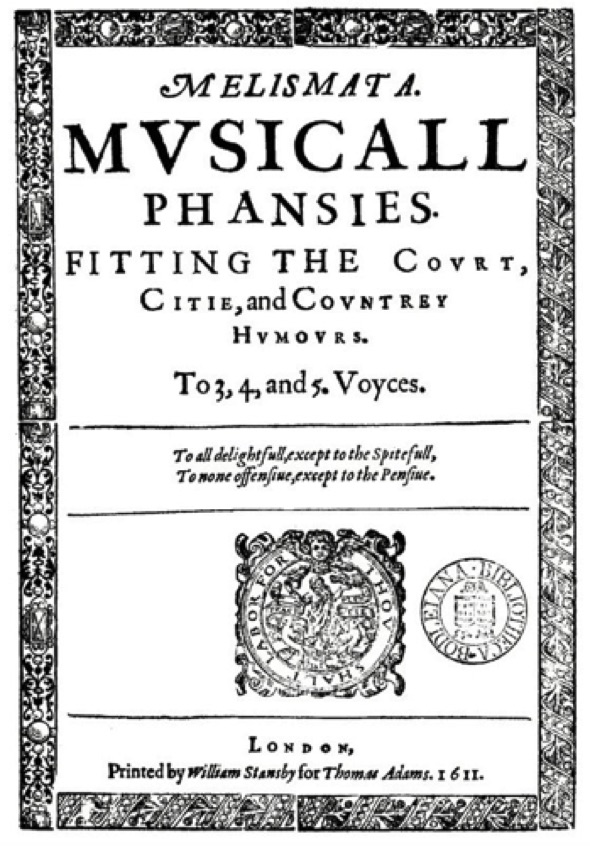 Melismata 
(1611)